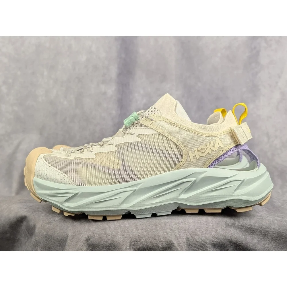 Hoka One One Hopara 2 Womens Hiking Sandals Oat Milk Sea Glass 1147670 ANW 10B - Picture 1 of 6